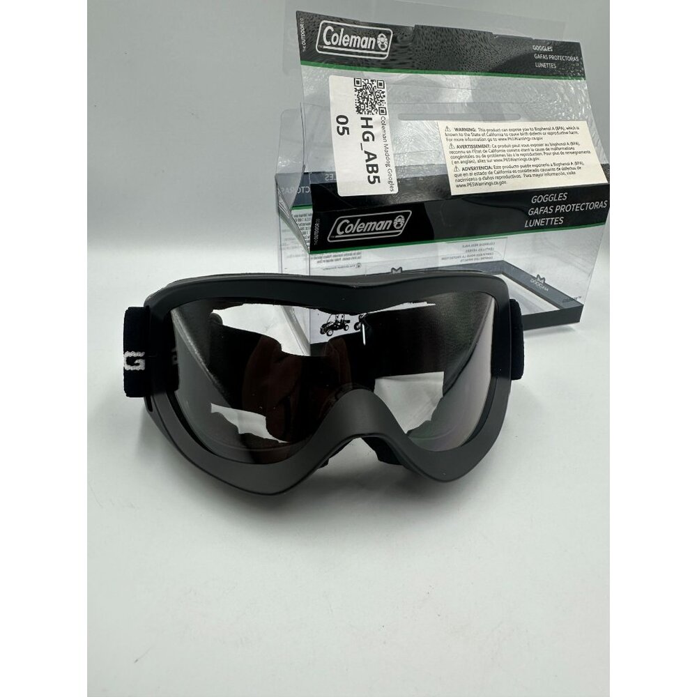 Coleman MadDog Gear Protective Goggles Adjustable Strap Black Vented Outdoor